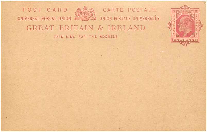 Entier Postal Postal Stationary Grande Bretagne Great Britain 1p