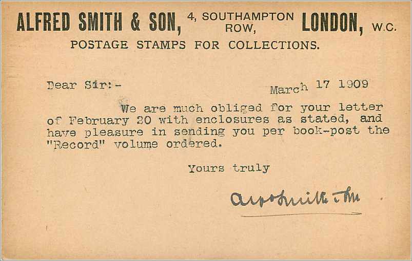 Entier Postal Postal Stationary Grande Bretagne Great Britain 1p London for Boston 1909 — Verso
