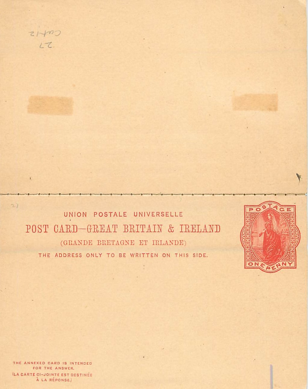 Entier Postal Postal Stationary Grande Bretagne Great Britain 