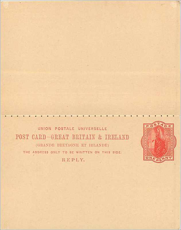 Entier Postal Postal Stationary Grande Bretagne Great Britain  — Verso