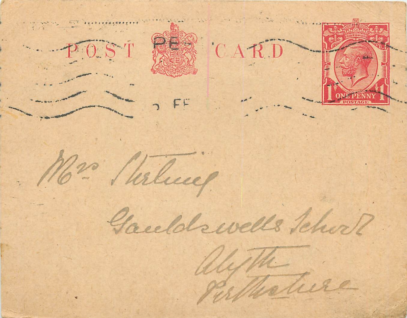 Entier Postal Postal Stationary Grande Bretagne Great Britain 1920