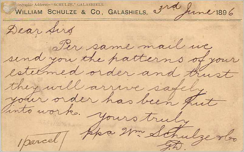 Entier Postal Postal Stationary Grande Bretagne Great Britain 1895 Lashiels to Milwaukee — Verso