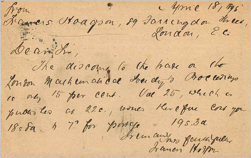 Entier Postal Postal Stationary Grande Bretagne Great Britain  1896 London to Aix la Chapelle — Verso