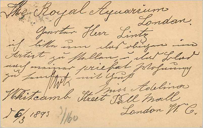 Entier Postal Postal Stationary Grande Bretagne Great Britain Bedford to Dusselfdof 1893 — Verso