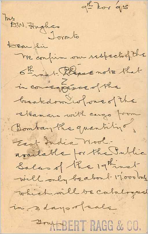 Entier Postal Postal Stationary Grande Bretagne Great Britain 1895 Liverpool to Toronto — Verso