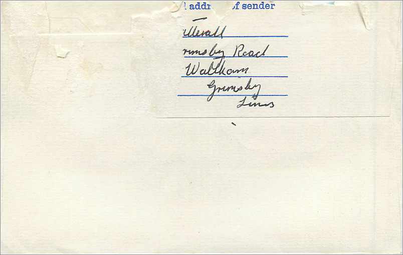 Entier Postal Postal Stationary Grande Bretagne Great Britain Machin Louth 1971 — Verso