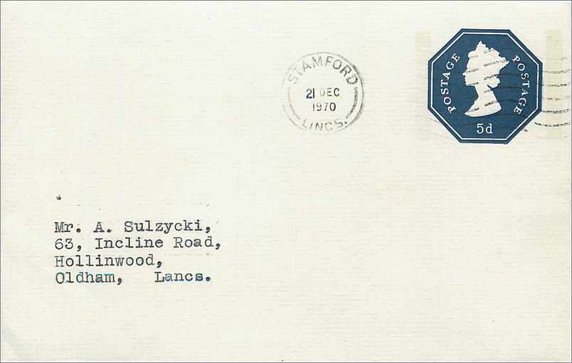 Entier Postal Postal Stationary Grande Bretagne Great Britain Machin Stamford 1970