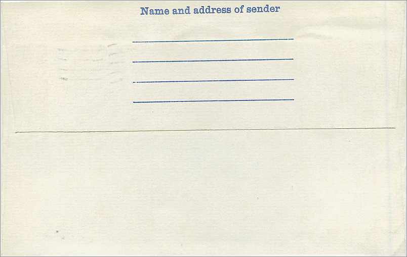 Entier Postal Postal Stationary Grande Bretagne Great Britain Machin Stamford 1970 — Verso