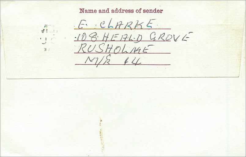 Entier Postal Postal Stationary Grande Bretagne Great Britain Machin Manchester 1975 — Verso
