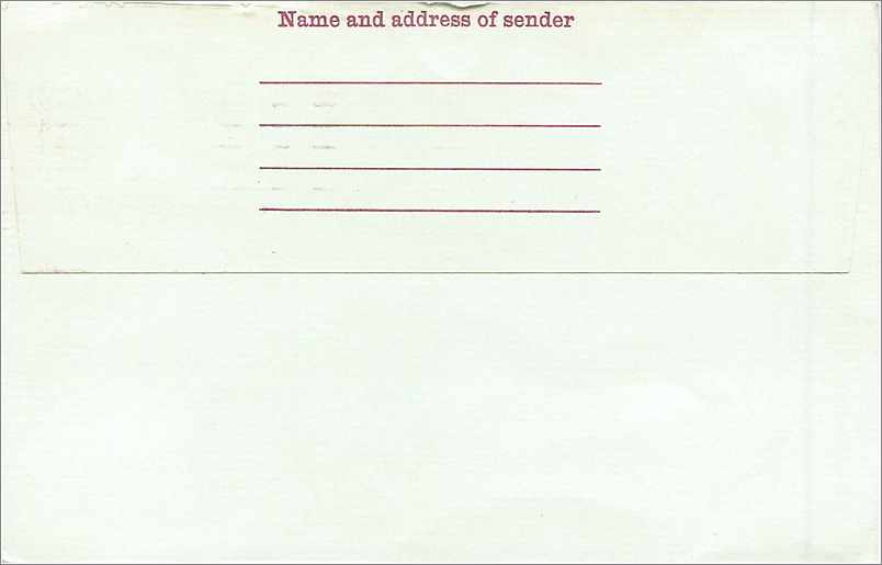 Entier Postal Postal Stationary Grande Bretagne Great Britain Machin  — Verso
