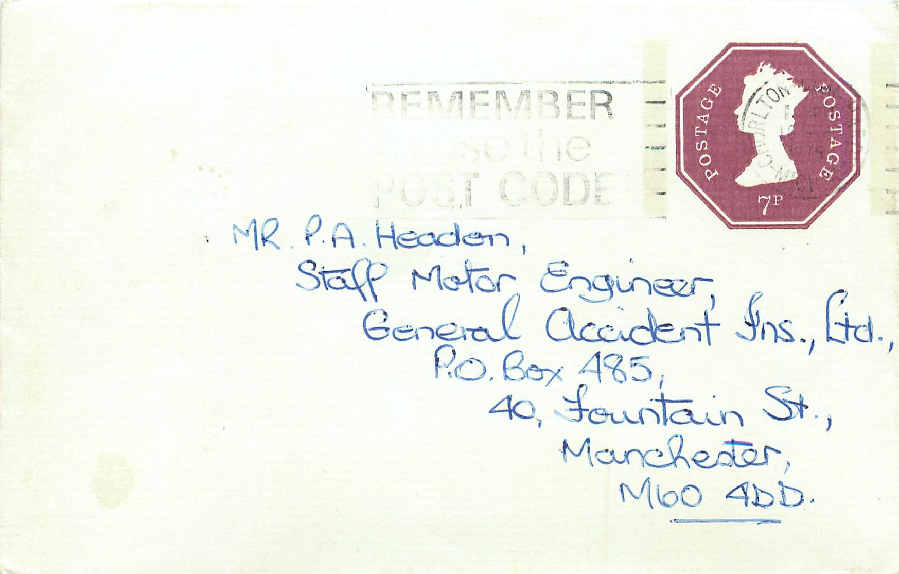 Entier Postal Postal Stationary Grande Bretagne Great Britain Machin 