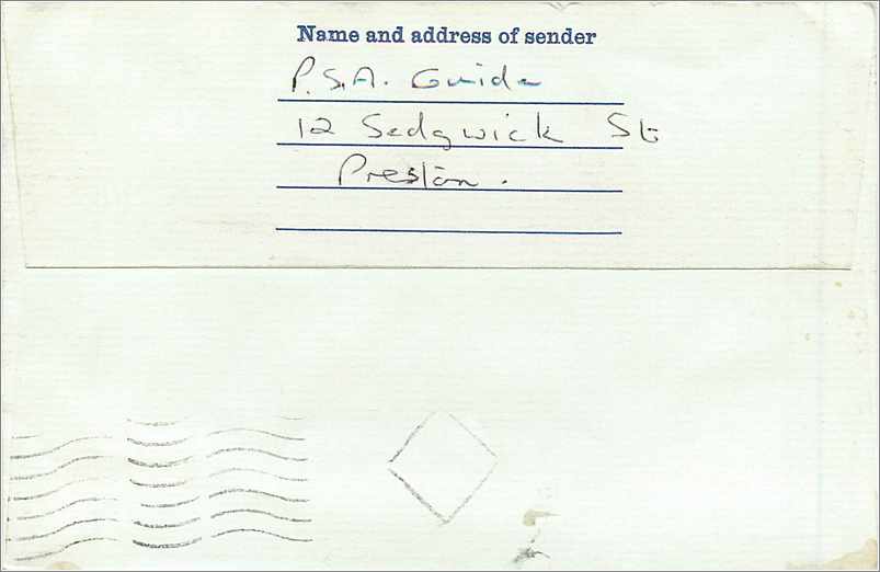 Entier Postal Postal Stationary Grande Bretagne Great Britain Machin Lancashire 1977 — Verso