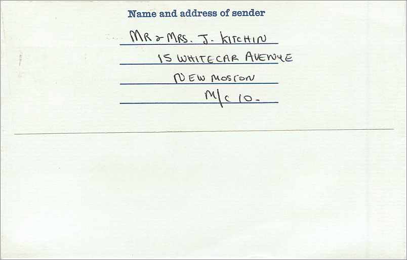 Entier Postal Postal Stationary Grande Bretagne Great Britain Machin Manchester 1977 — Verso