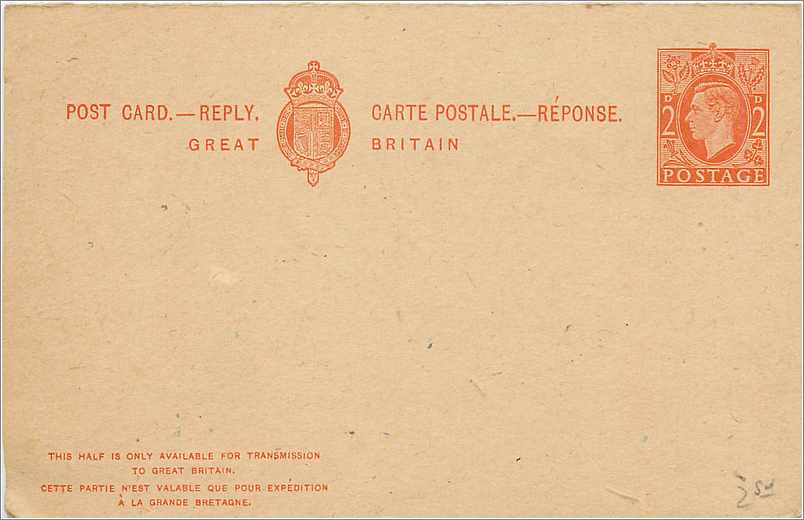 Entier Postal Postal Stationary Grande Bretagne Great Britain 