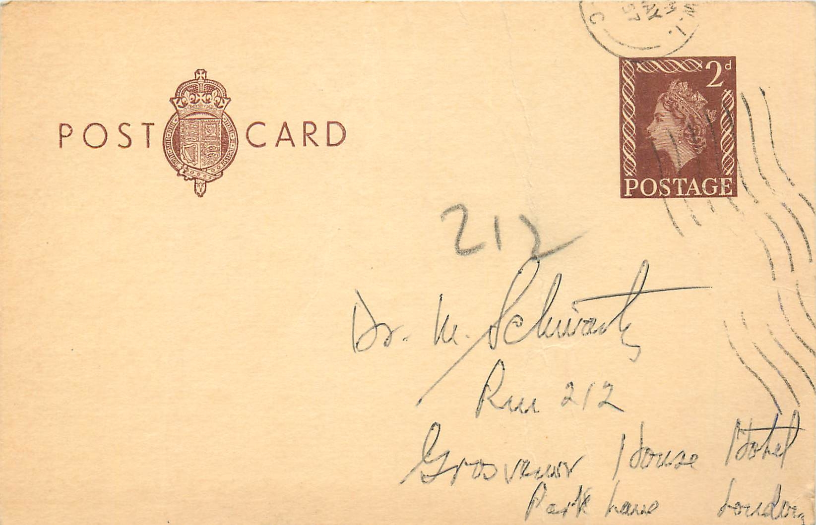 Entier Postal Postal Stationary Grande Bretagne Great Britain to London