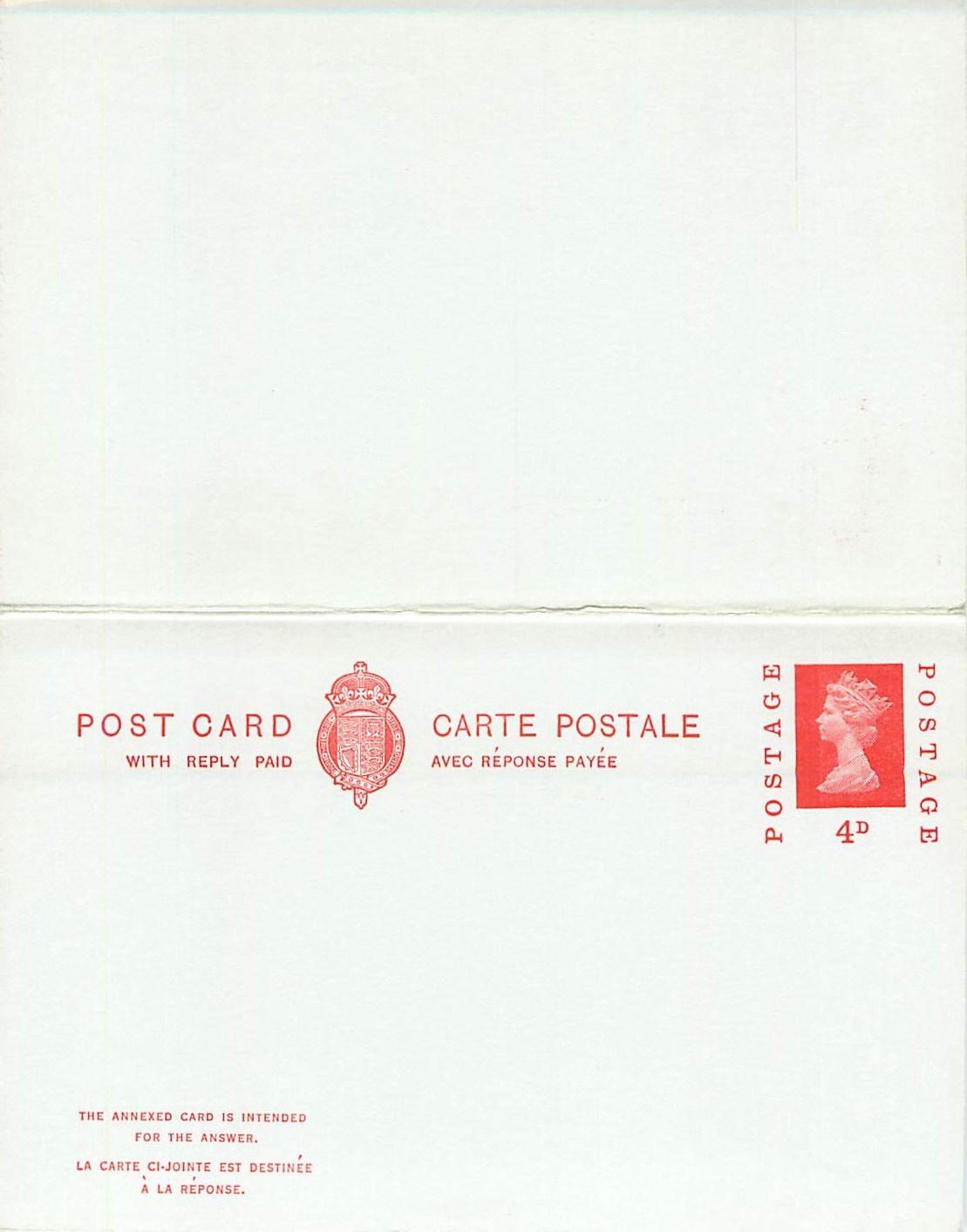 Entier Postal Postal Stationary Grande Bretagne Great Britain Machin 4d