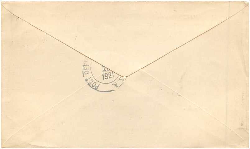 Entier Postal Postal Stationary Grande Bretagne Great Britain to St Louis USA 1/2d Phillips Politzer — Verso