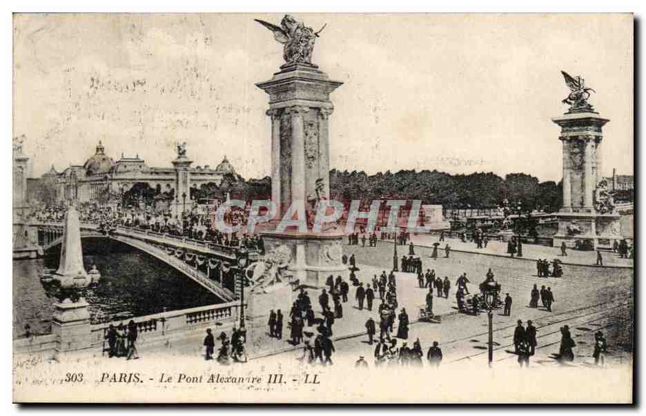 Paris CPA Le pont Alexandre III