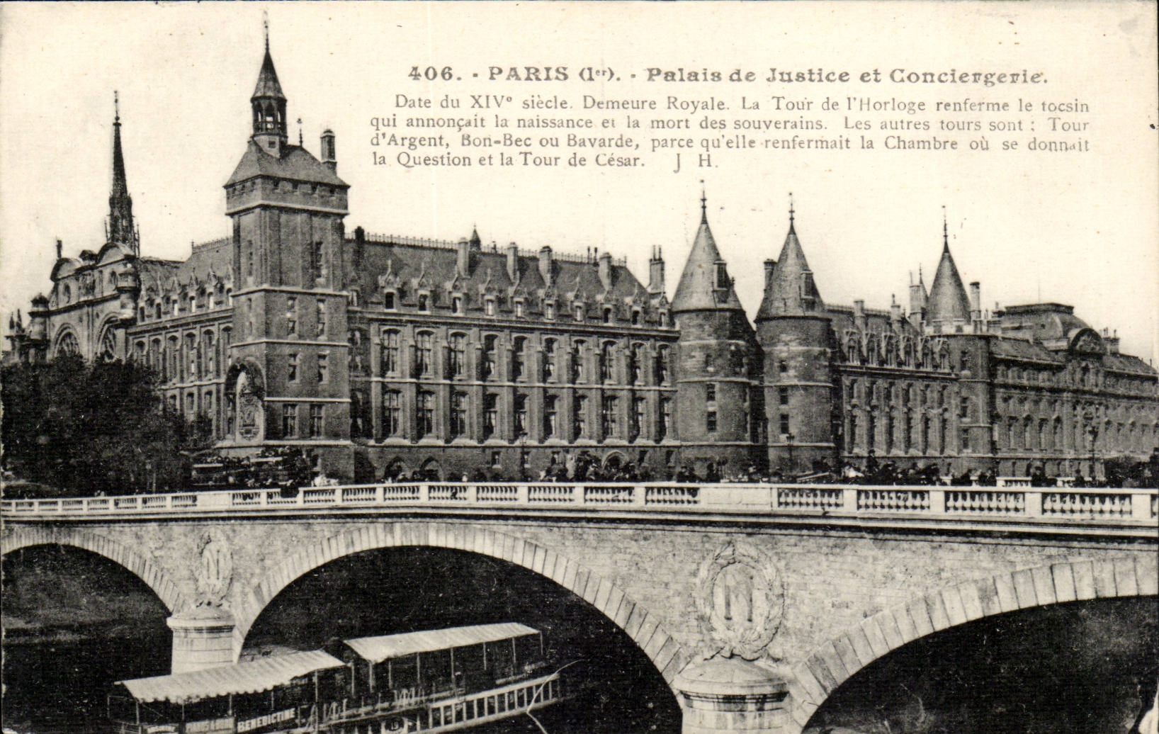 Paris CPA Palais de Justice et conciergerie