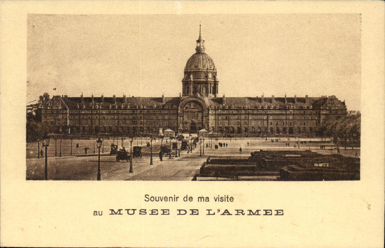 Paris CPA Souvenir de ma visite au Musee de l'armee