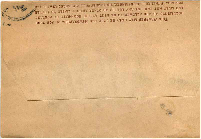 Entier Postal Postal Stationary Grande Bretagne Great Britain with W cancellation to New York — Verso
