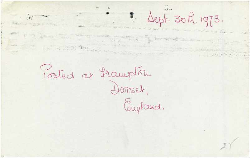 Entier Postal Postal Stationary Grande Bretagne Great Britain Machin 2 1/2d to Glenham Dorchester 19 — Verso