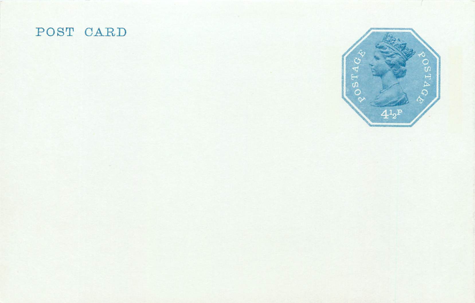 Entier Postal Postal Stationary Grande Bretagne Great Britain Machin 4 1/2p