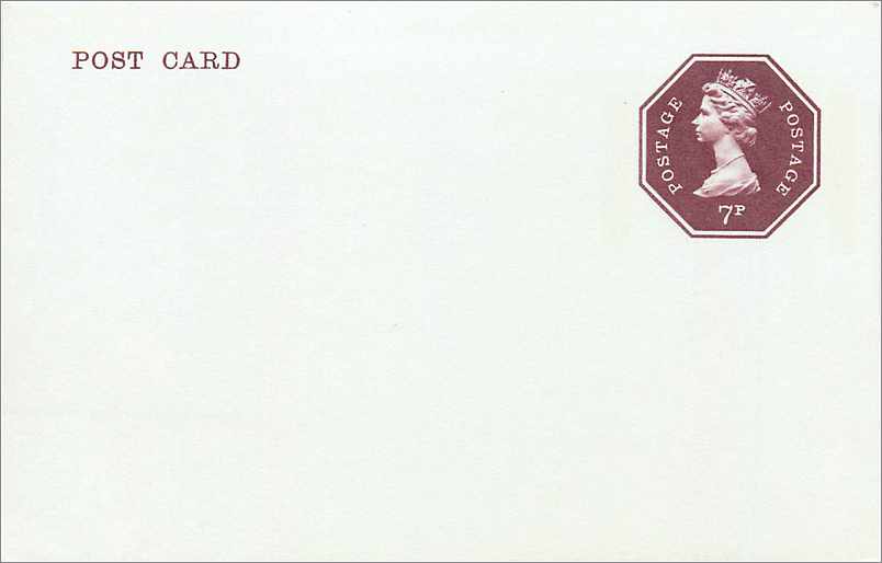 Entier Postal Postal Stationary Grande Bretagne Great Britain Machin 7p