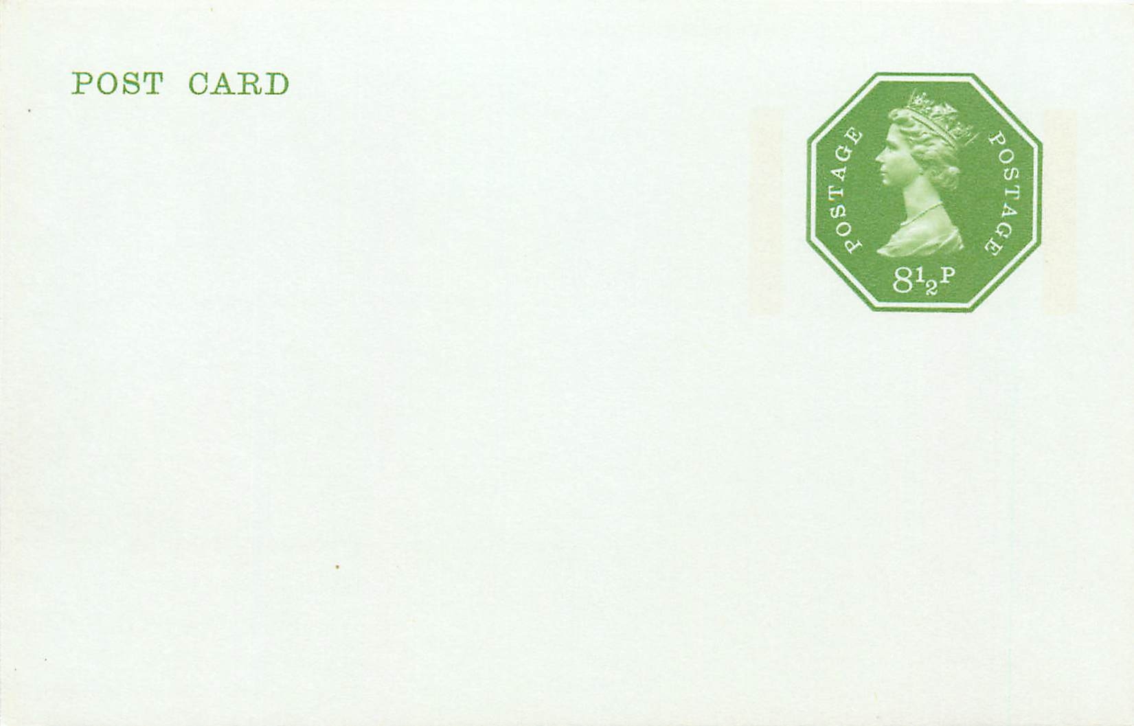 Entier Postal Postal Stationary Grande Bretagne Great Britain Machin 8 1/2p