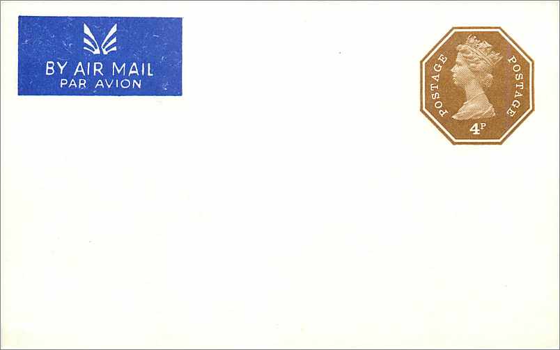 Entier Postal Postal Stationary Grande Bretagne Great Britain Machin 4p