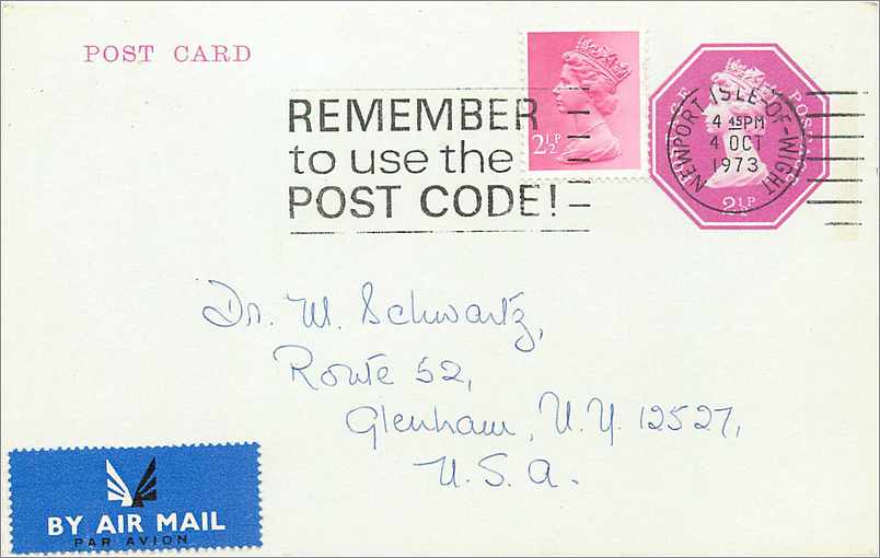 Entier Postal Postal Stationary Grande Bretagne Great Britain Machin 2 1/2d New port See to Glenham