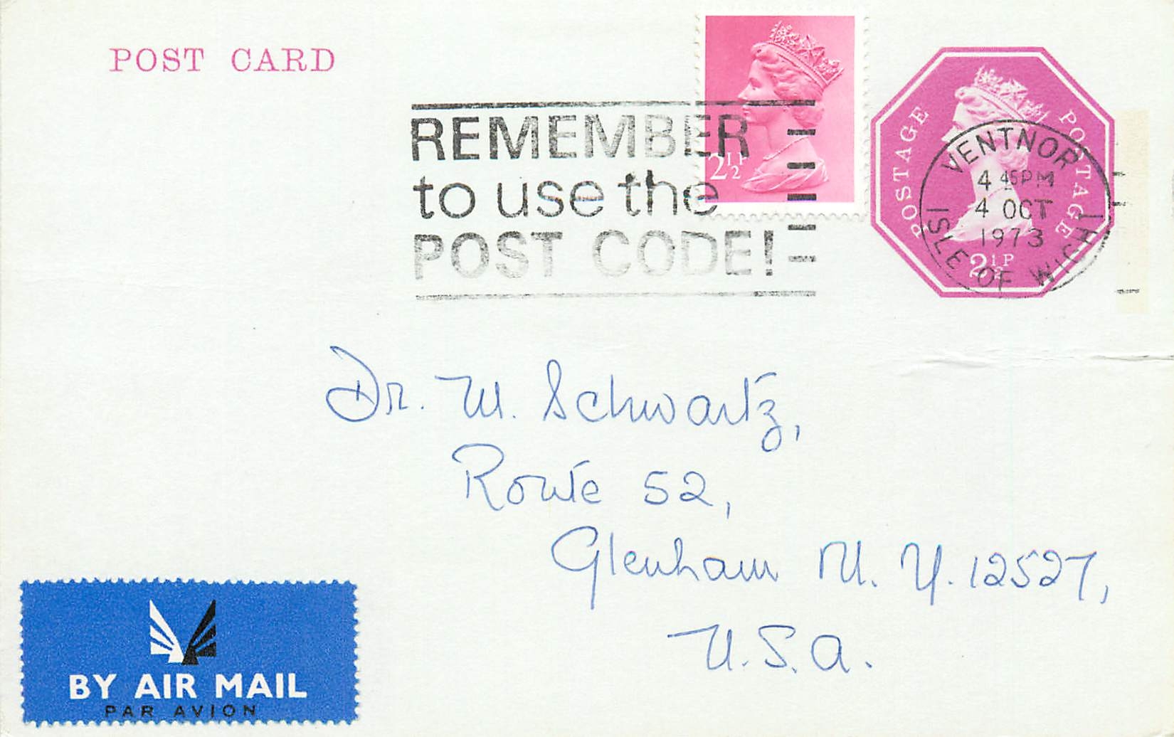 Entier Postal Postal Stationary Grande Bretagne Great Britain Machin 2 1/2p + 2 1/2p