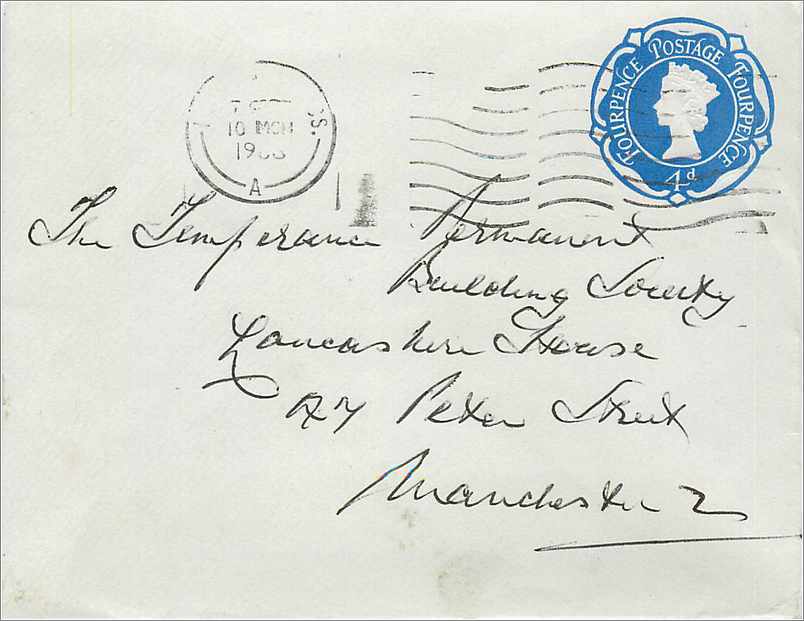 Entier Postal Postal Stationary Grande Bretagne Great Britain 4d 1966  for Manchester