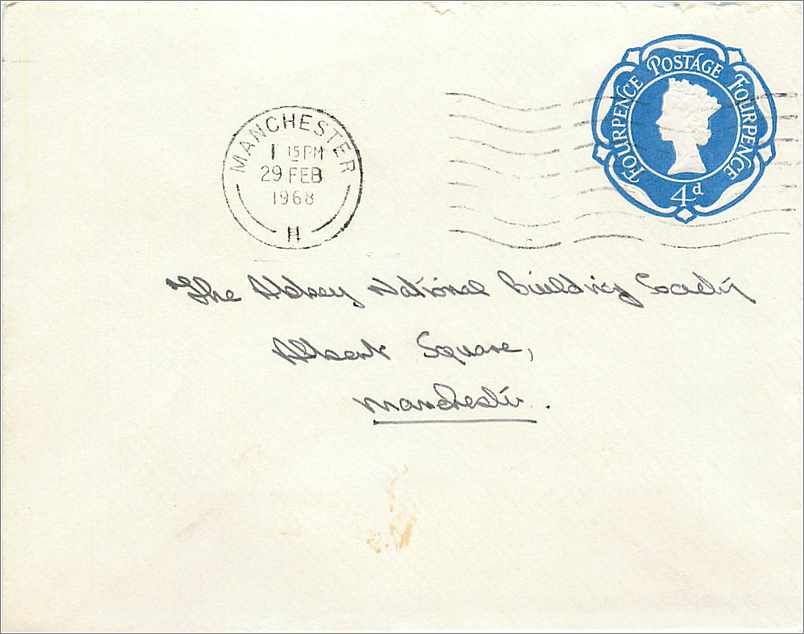 Entier Postal Postal Stationary Grande Bretagne Great Britain 4d 1968 for Manchester