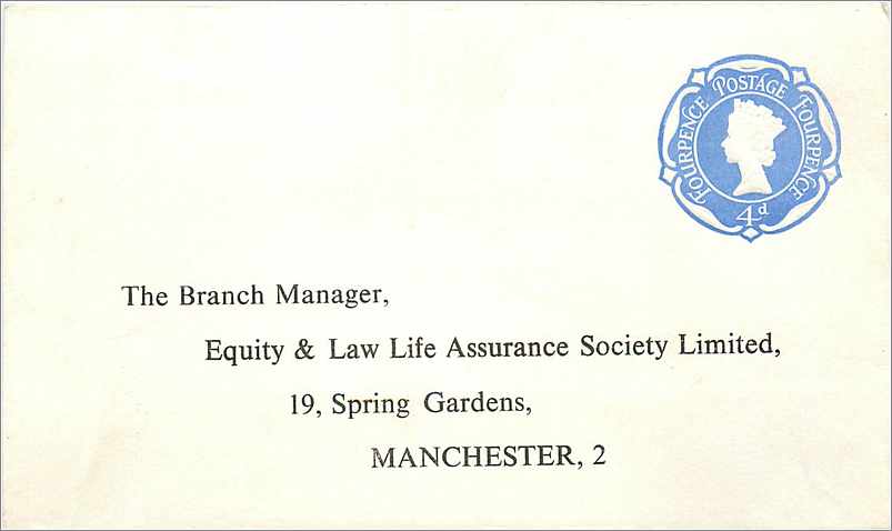 Entier Postal Postal Stationary Grande Bretagne Great Britain 4d  for Manchester