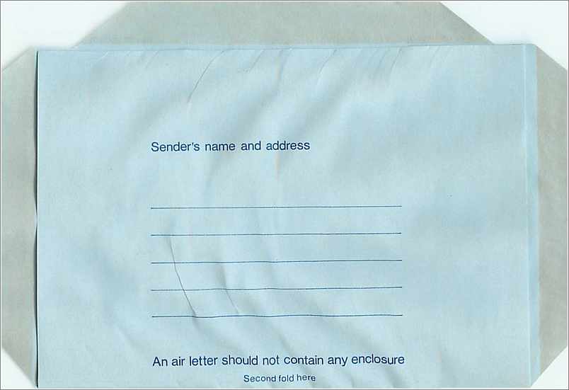 Entier Postal Postal Stationary Grande Bretagne Great Britain Aerogram Isle of Man — Verso