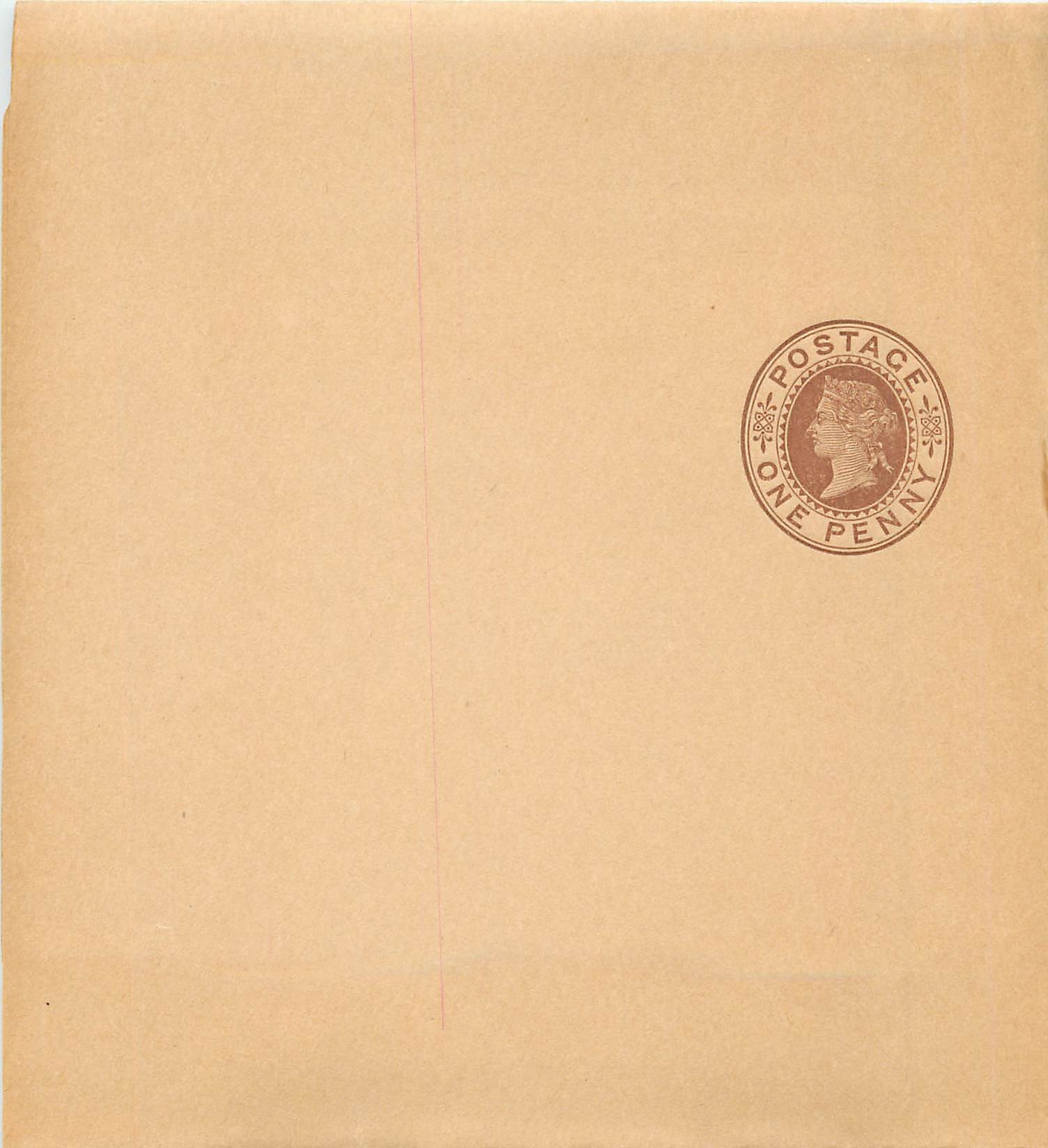 Entier Postal Postal Stationary Grande Bretagne Great Britain 1p Wrapper