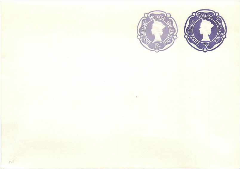 Entier Postal Postal Stationary Grande Bretagne Great Britain Machin 1 + 3d