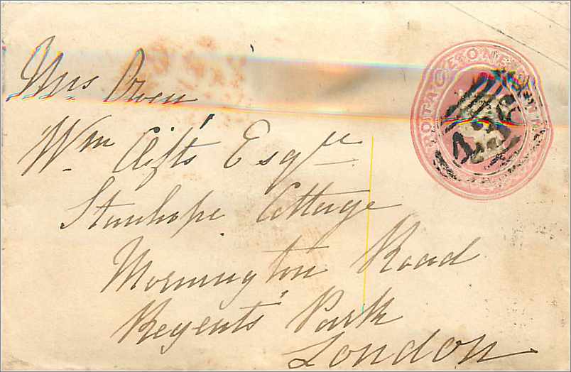 Entier Postal Postal Stationary Grande Bretagne Great Britain Machin 1p for London