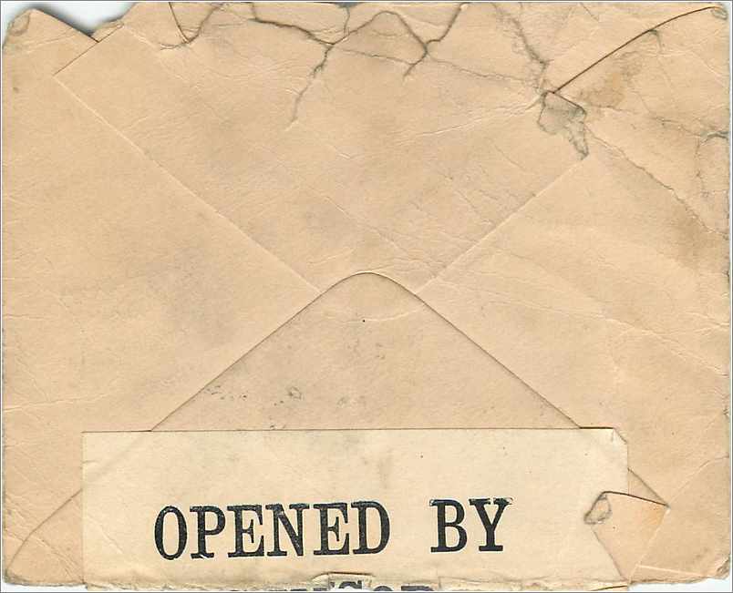 Entier Postal Postal Stationary Grande Bretagne Great Britain Machin 1p Censor for USA — Verso