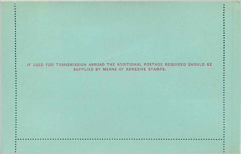 Entier Postal Postal Stationary Grande Bretagne Great Britain Machin 1p — Verso