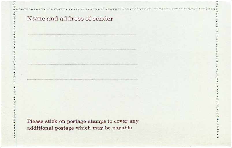 Entier Postal Postal Stationary Grande Bretagne Great Britain Machin Machin 7p — Verso