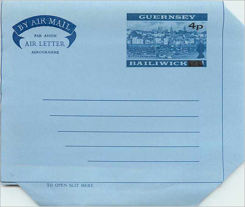 Entier Postal Postal Stationary Grande Bretagne Great Britain Machin Aerogram Guernsey 