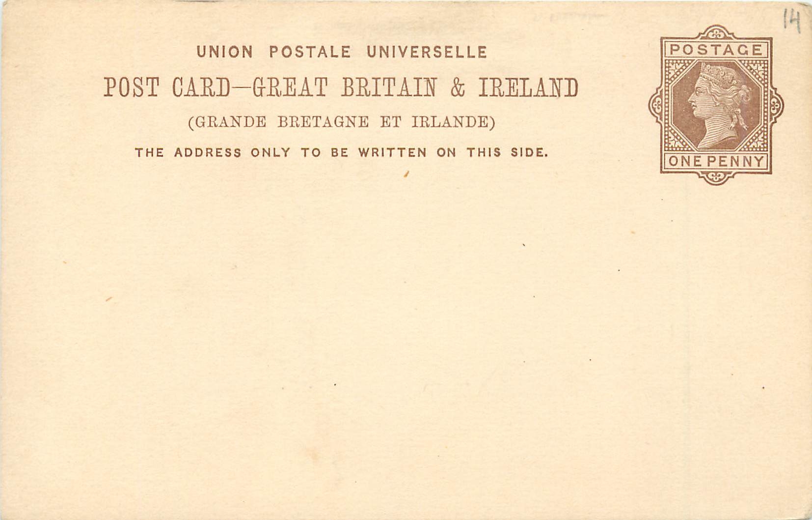 Entier Postal Postal Stationary Grande Bretagne Great Britain 