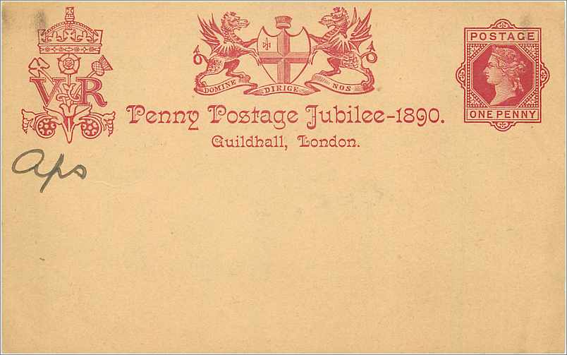 Entier Postal Postal Stationary Grande Bretagne Great Britain Jubilee 1890