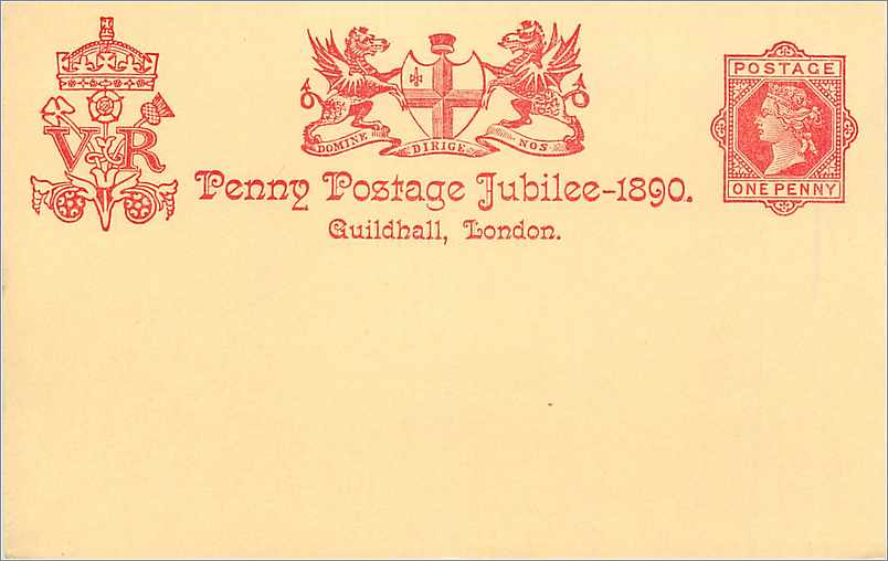 Entier Postal Postal Stationary Grande Bretagne Great Britain Jubilee 1890