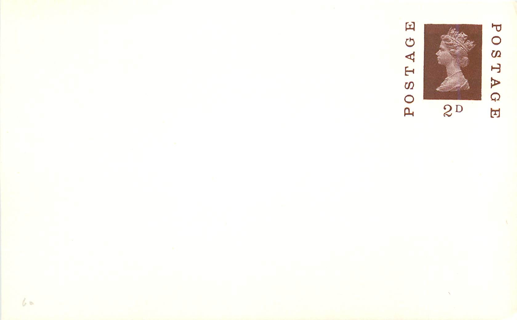 Entier Postal Postal Stationary Grande Bretagne Great Britain Machin 2d