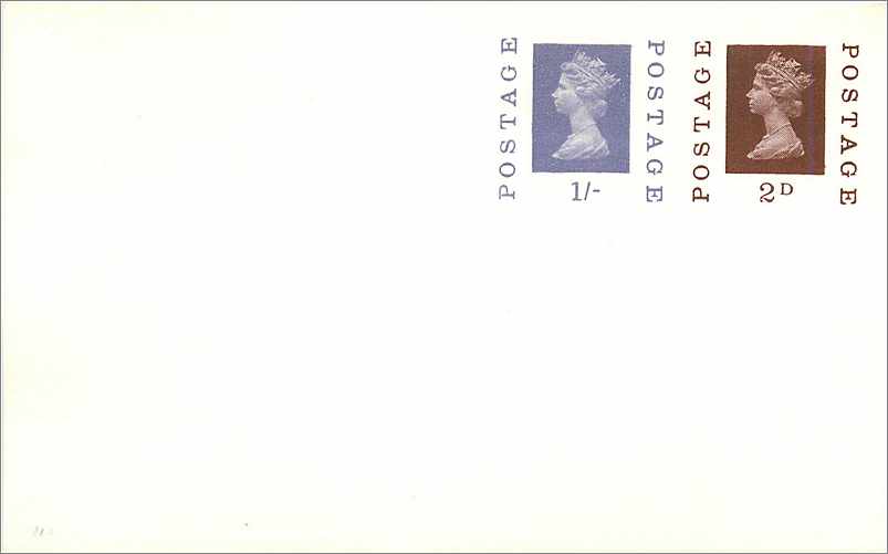 Entier Postal Postal Stationary Grande Bretagne Great Britain Machin 2d + 1s