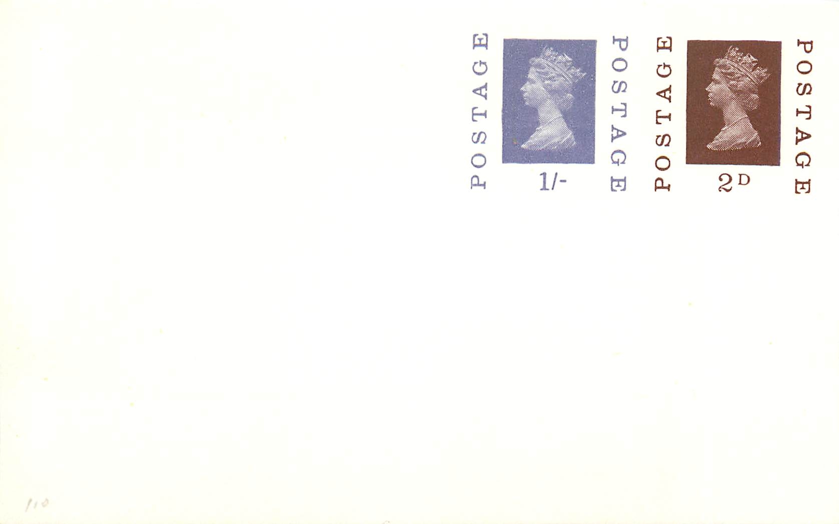 Entier Postal Postal Stationary Grande Bretagne Great Britain Machin 2d + 1s
