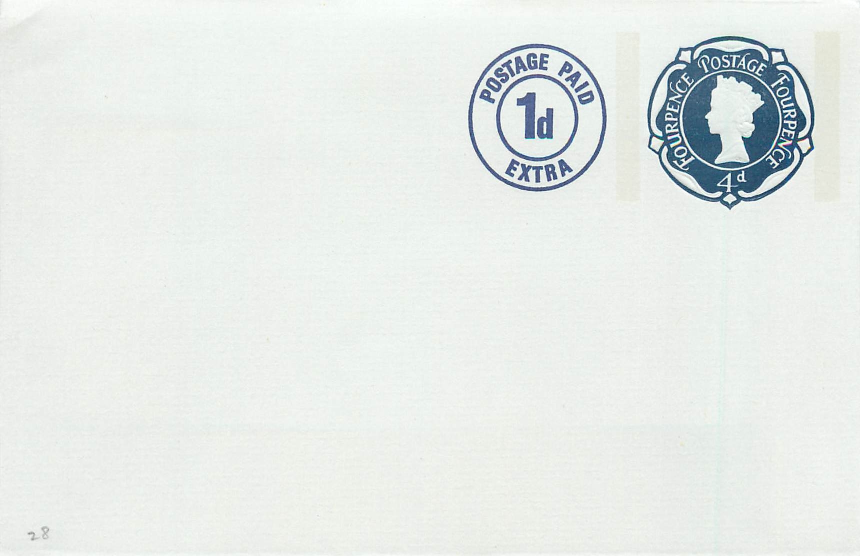 Entier Postal Postal Stationary Grande Bretagne Great Britain 4d